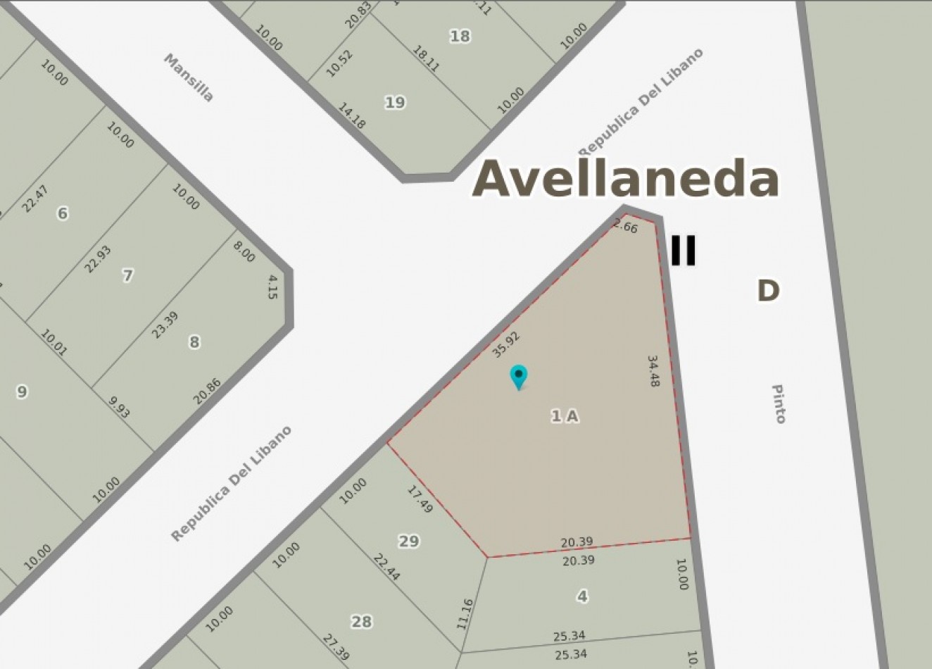 TERRENO EN VENTA DE 719 M2 FRENTE AL CBC DE AVELLANEDA. EXCELENTE UBICACION.