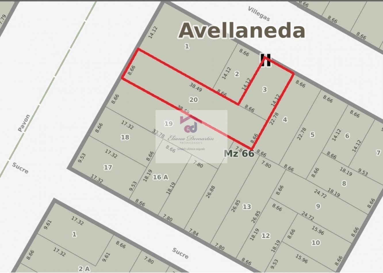 VENTA DE DOS LOTES UNIFICADOS CON SALIDA A DOS CALLES . 455 M2 TOTALES. IDEAL CONSTRUCTOR.